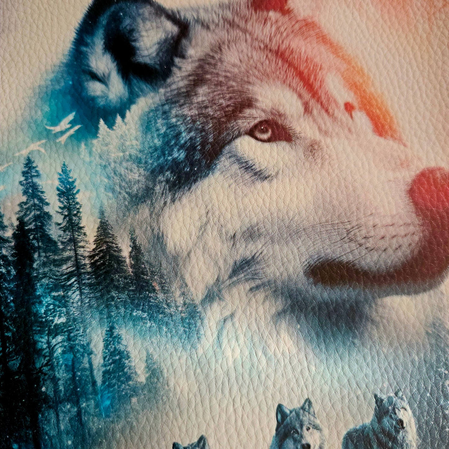 Kunstleder Panele Wonderful Wolf Collection | 25x 25cm