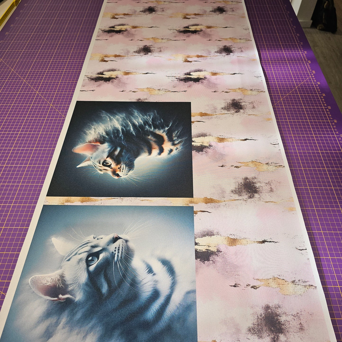 Oxford Kombi Panel | 50 x 153 cm | Cloudy Cats