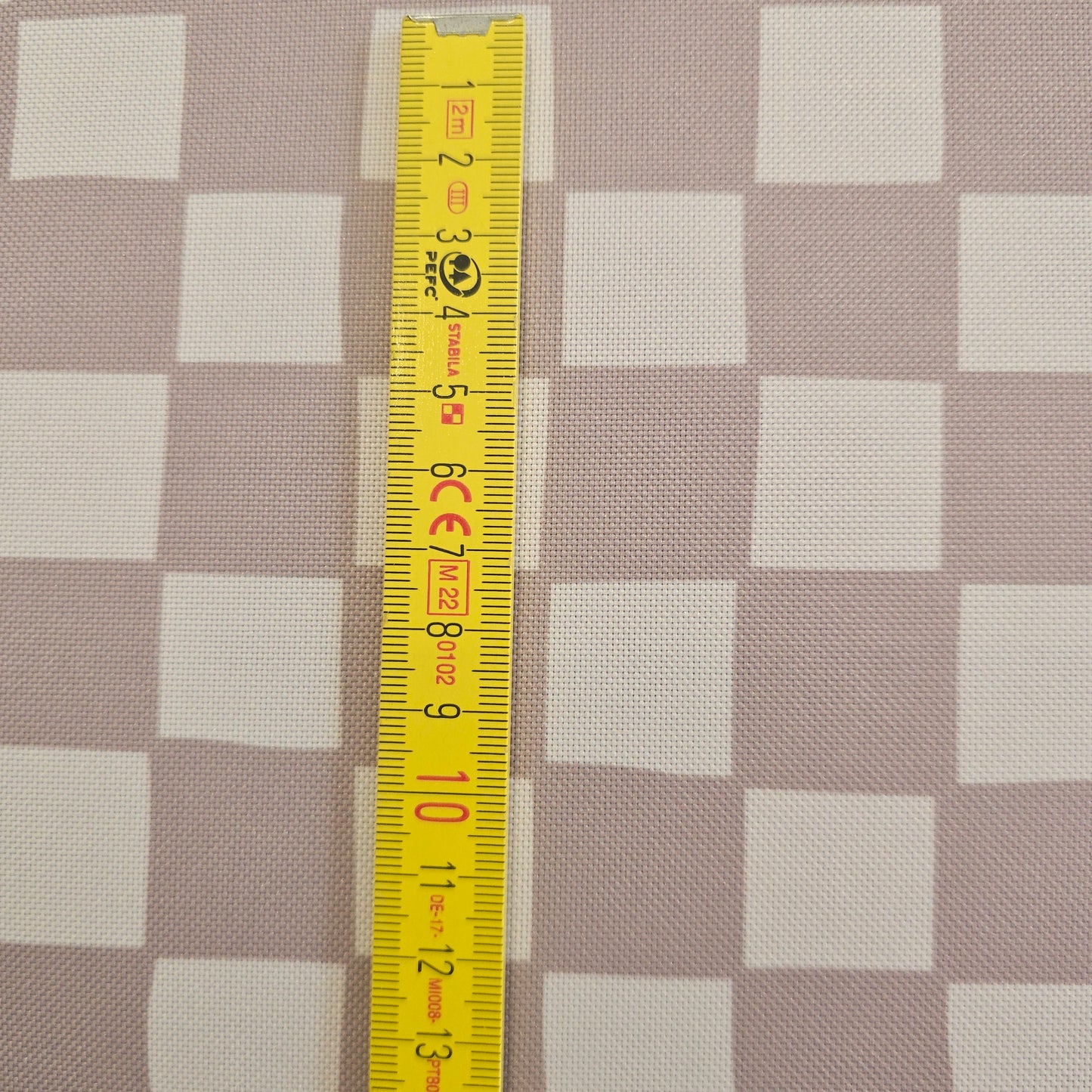 Wasserabweisender Canvas/Oxford | Nude Checkerboard