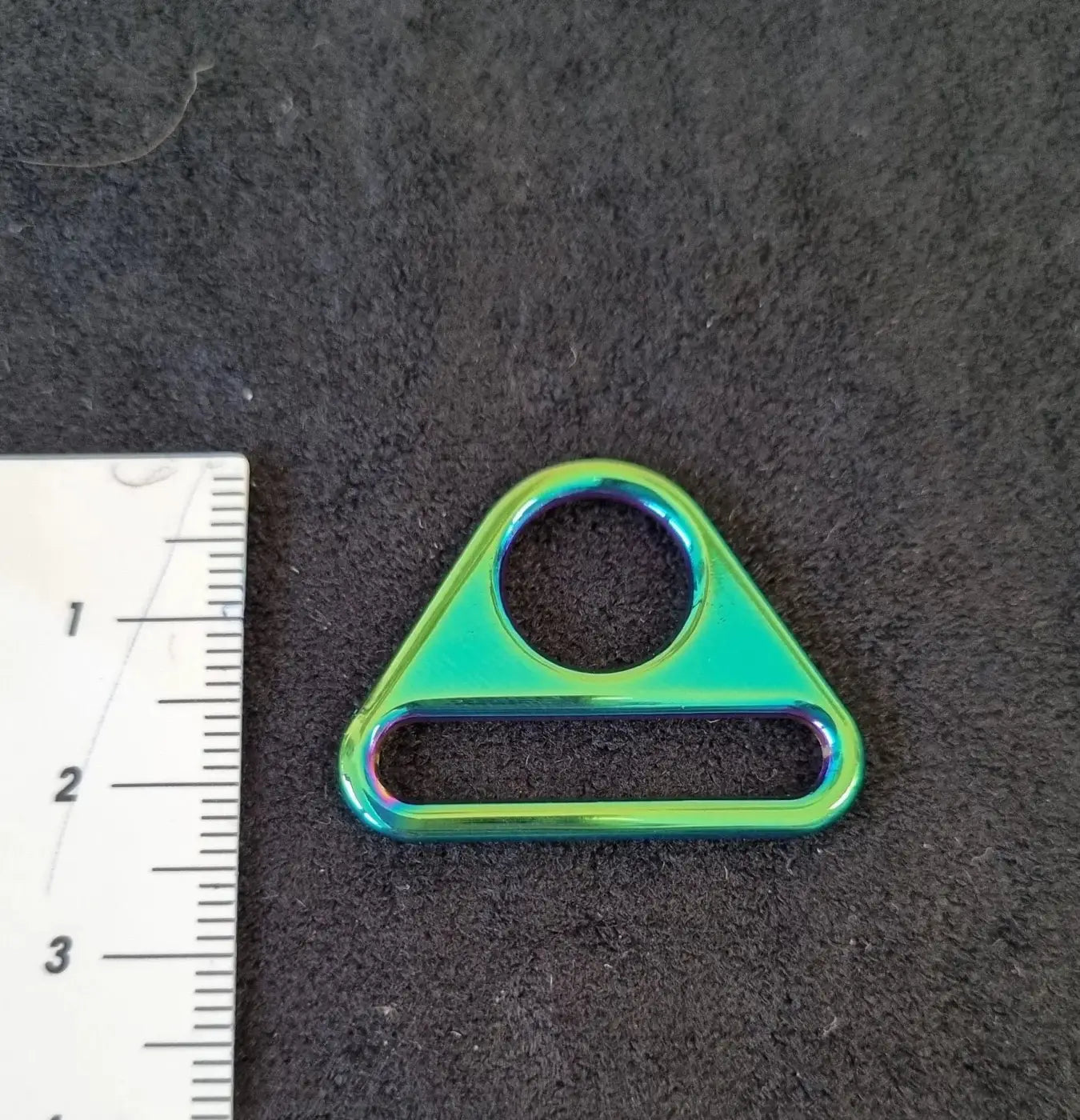 D-Ring mit Steg für 25mm Gurtband Rainbow