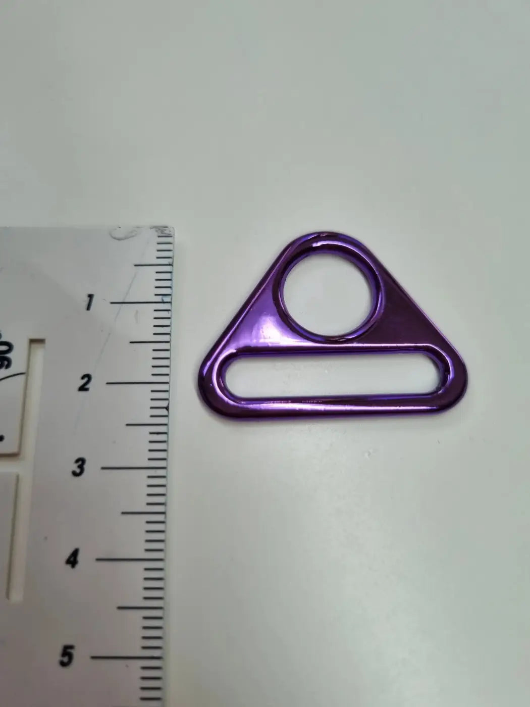 D-Ring mit Steg Metallic Colours für 25mm Gurtband Blau