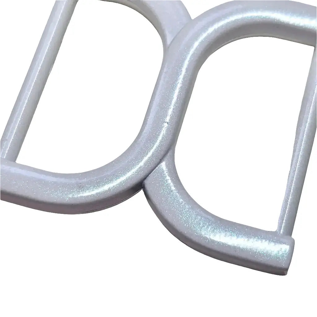 D-Ring X-Form (White Glossy Shimmer) für 25mm Gurtband