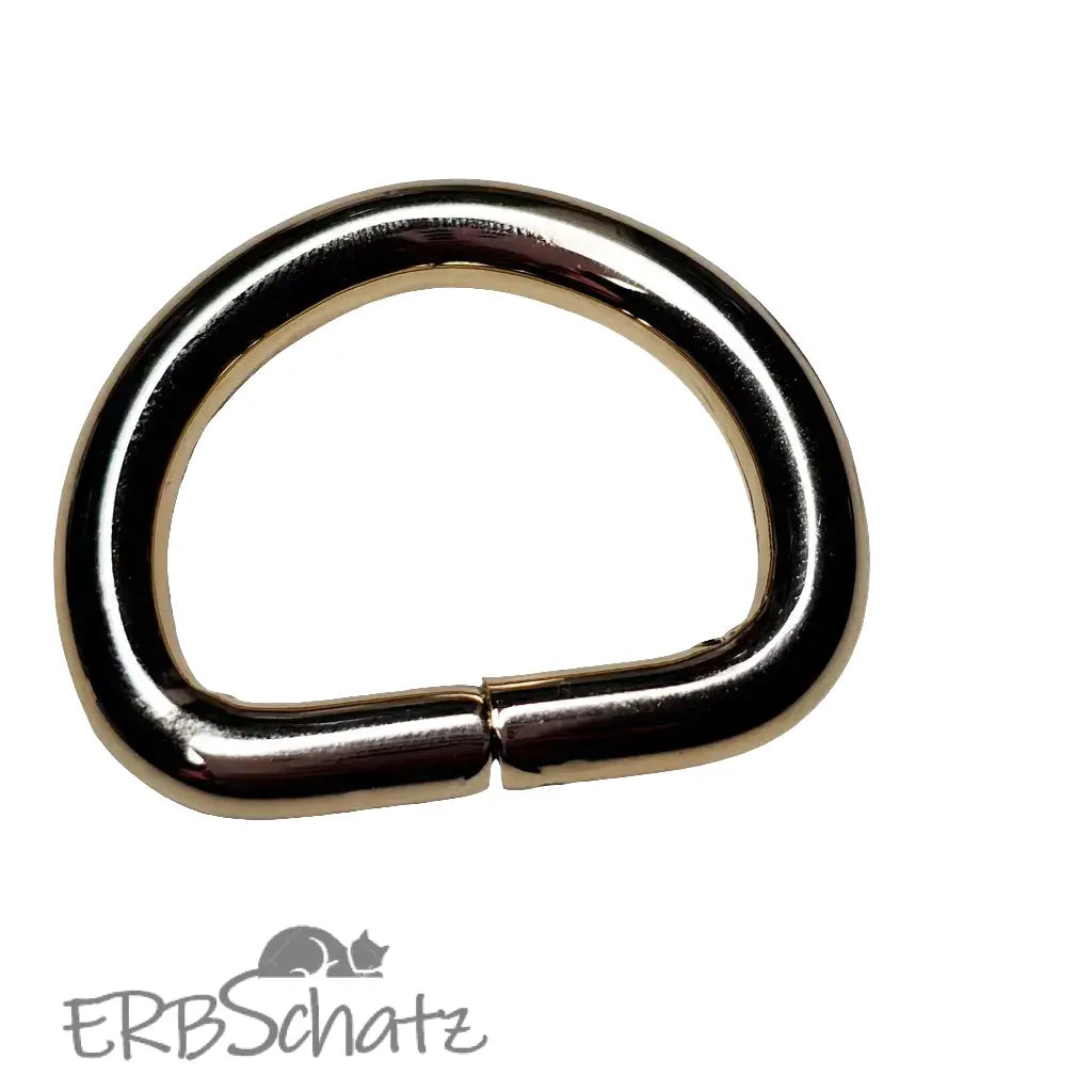 D-Ringe Farbauswahl für 25mm Gurtband - Gold