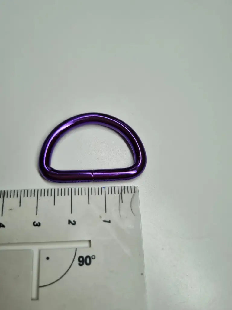D-Ringe Metallic Colours für 25mm Gurtband Pink