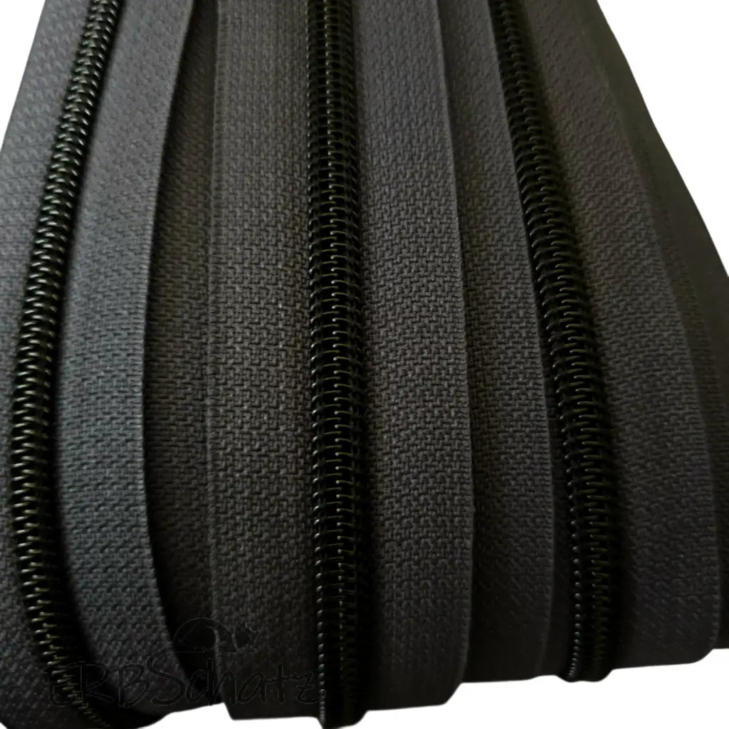 Endlosreißverschlüsse Colour - Black Matt - Anthrazit Black
