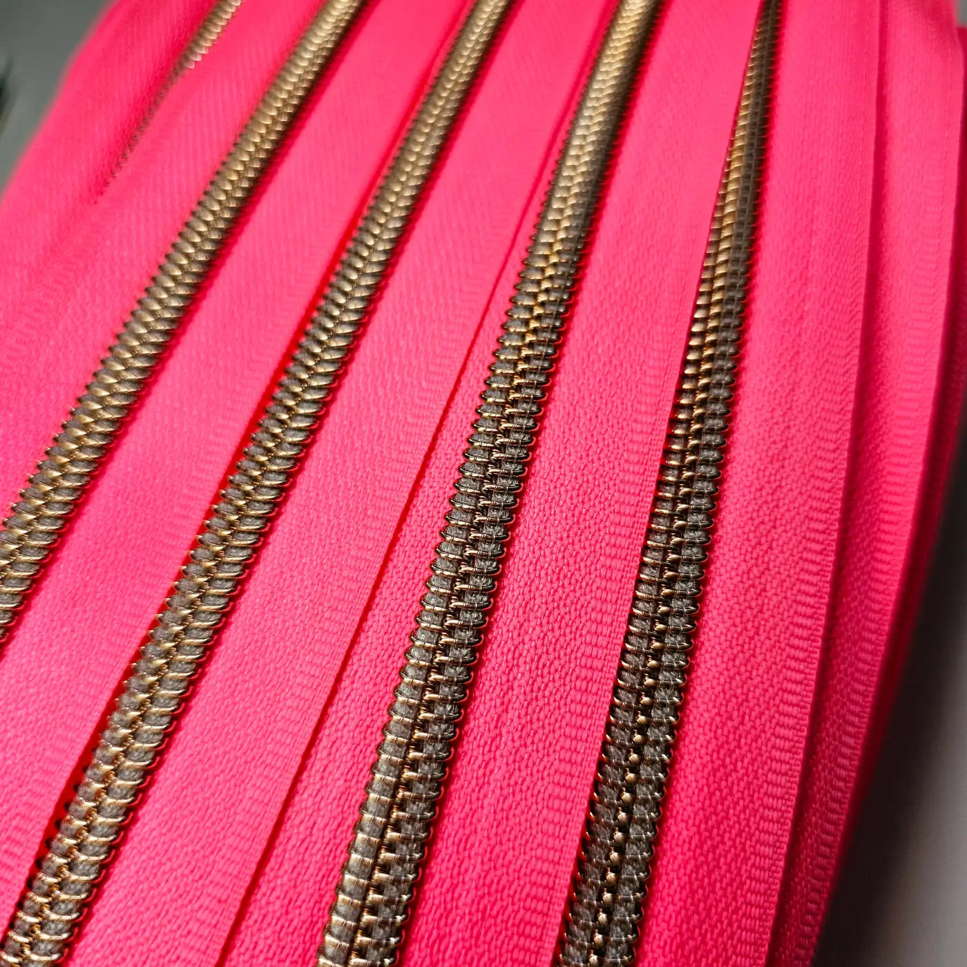 Endlosreißverschlüsse Rosegold - Gr.5