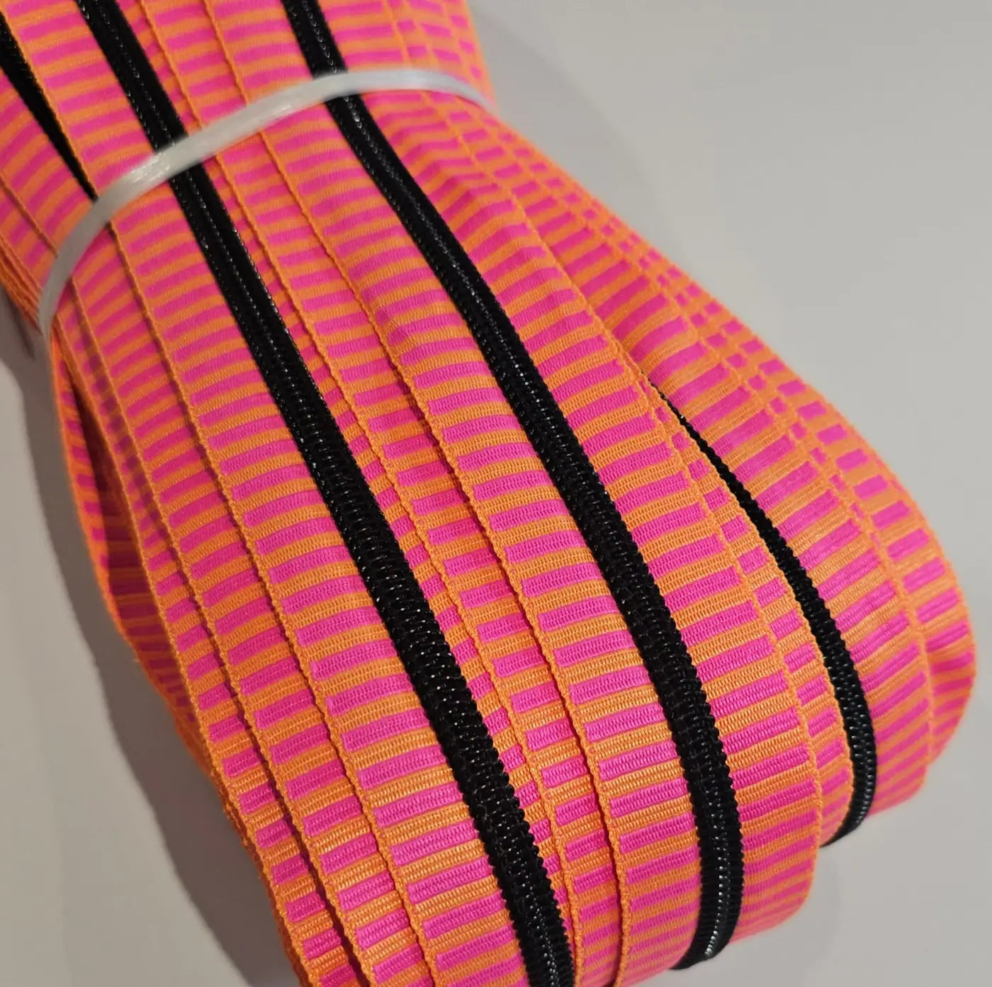 Endlosreißverschlüsse Stripes (Schwarze Raupe) - Gr.5
