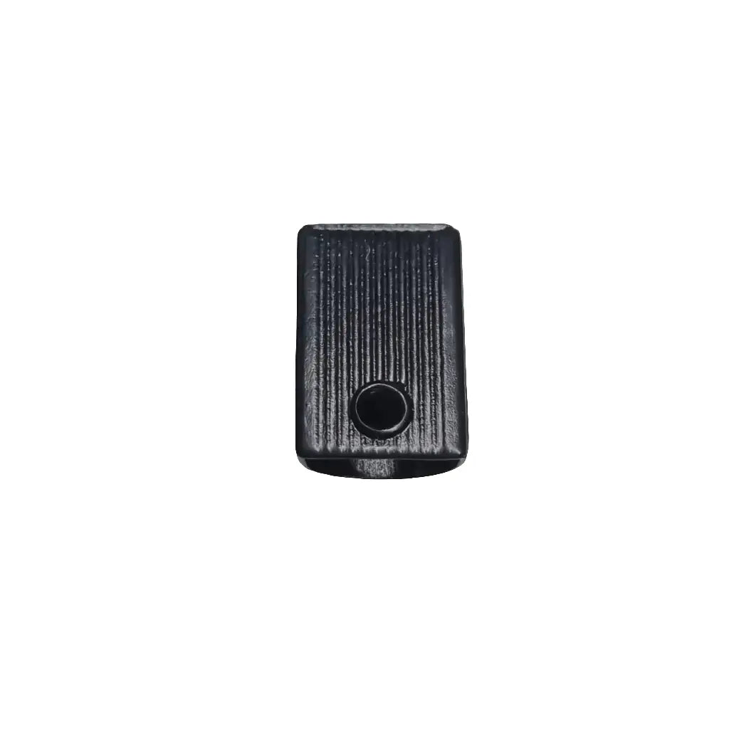 Endstücke Reißverschluss Black matt 10x17mm Schwarz
