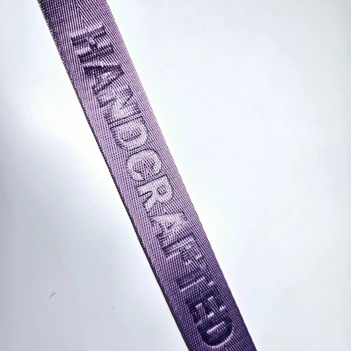 Gurtband embossed ’Handcrafted’ 25mm
