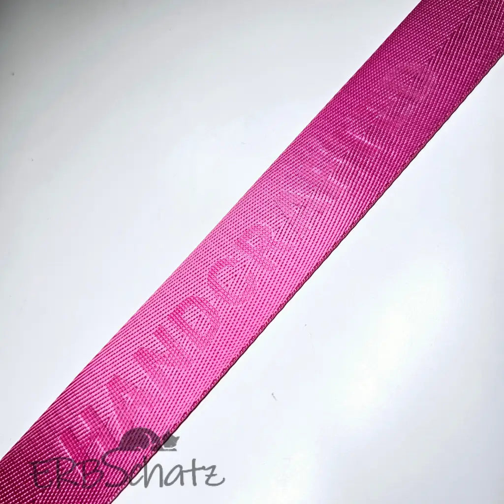 Gurtband embossed ’Handcrafted’ 38mm