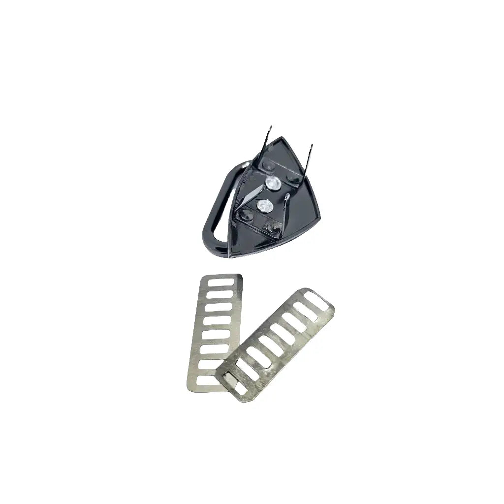 Gurtbandhalter eckige Form Durchlass 31mm Gun Metal
