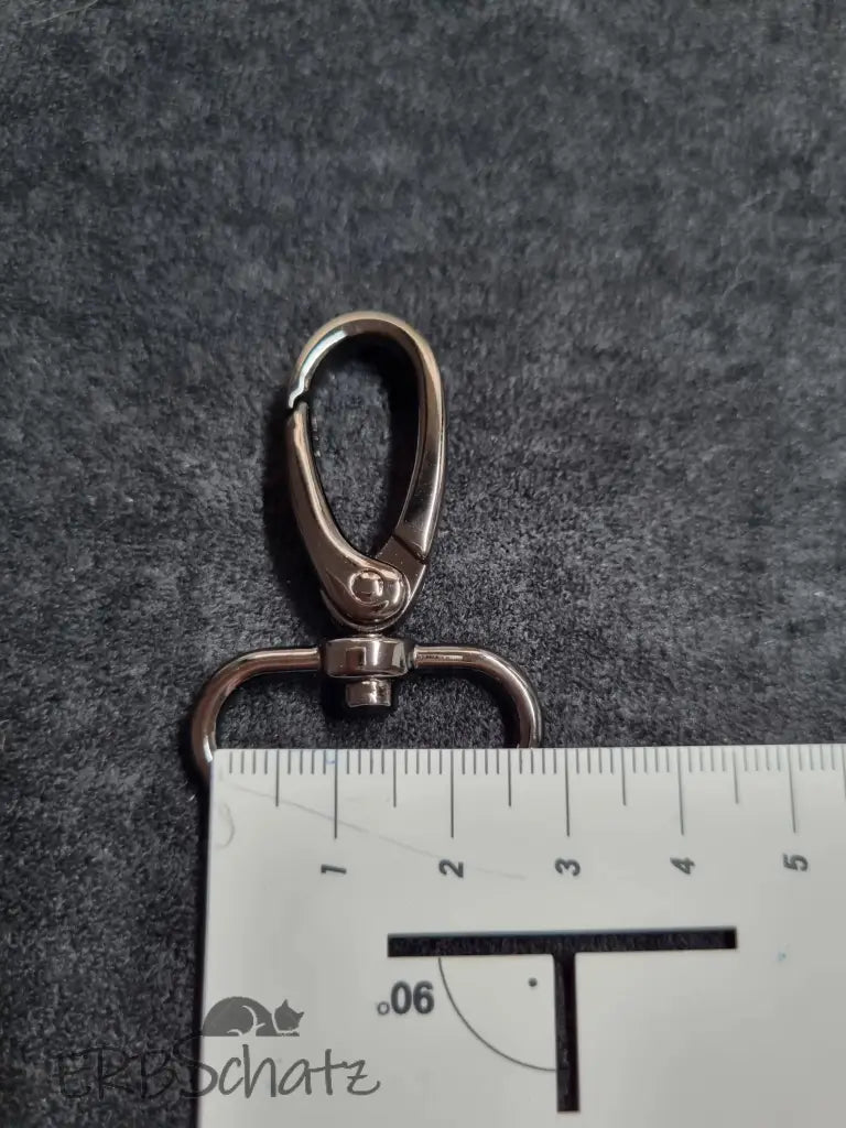 Karabiner Gunmetal für 25mm Gurtband Gun Metal