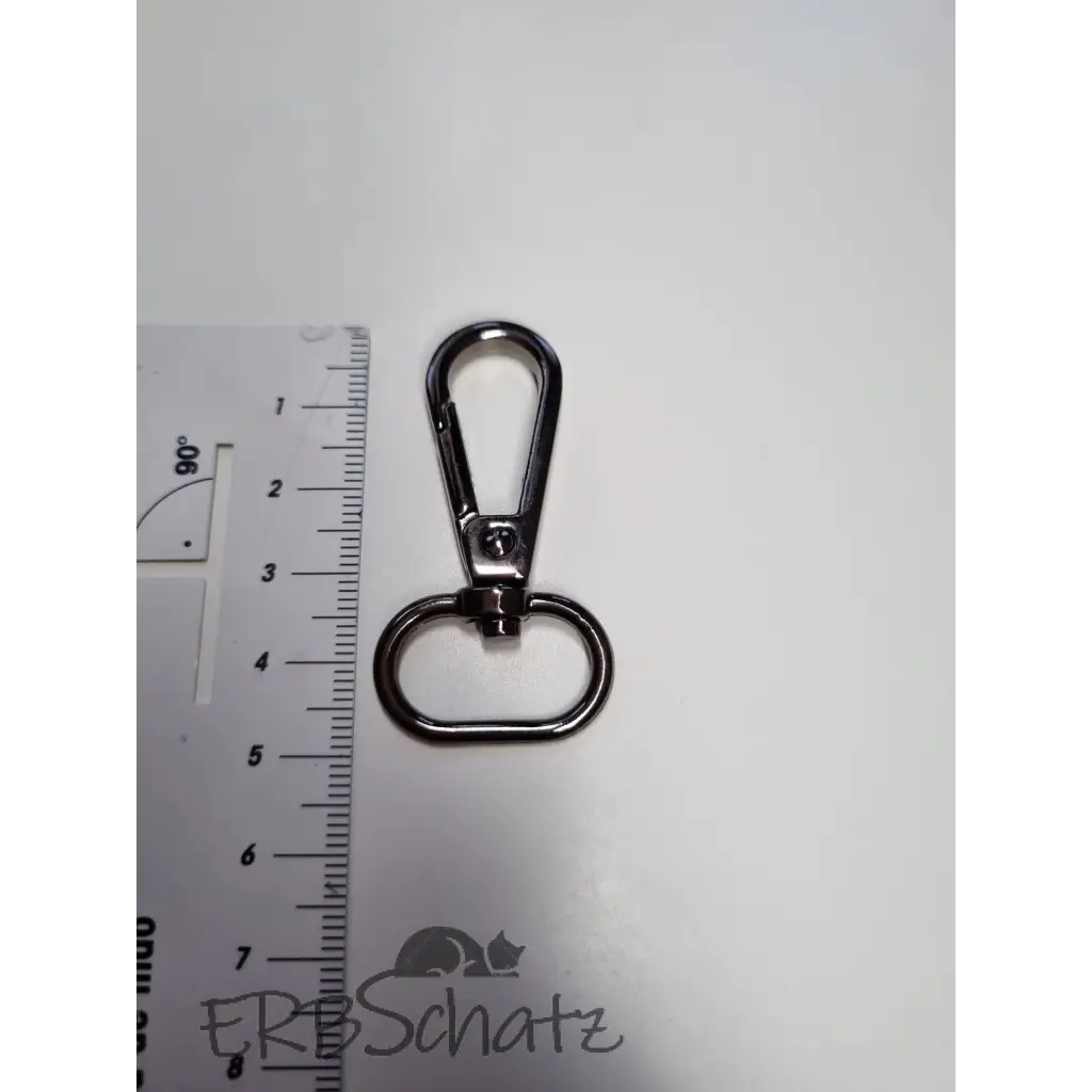 Karabiner Gunmetal / Gold für 20mm Gurtband (neue Form)