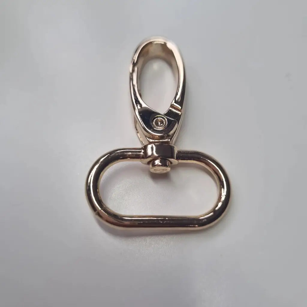 Karabiner Rosegold/Gold für 25mm Gurtband Roségold