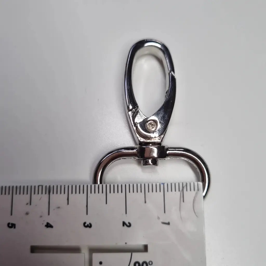 Karabiner Silber für 25mm Gurtband