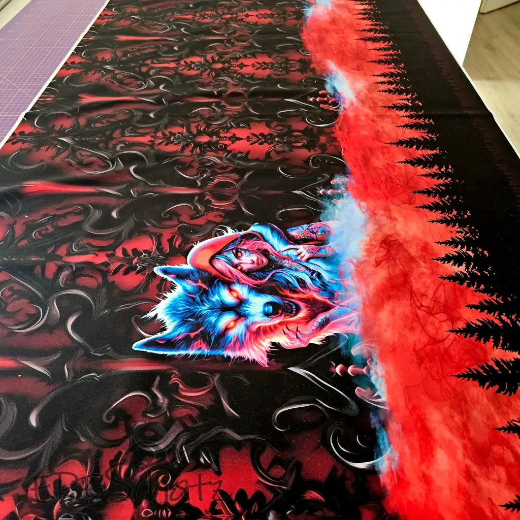 Kombi Panel Softshell Red Riding Hood 80 x 143 cm