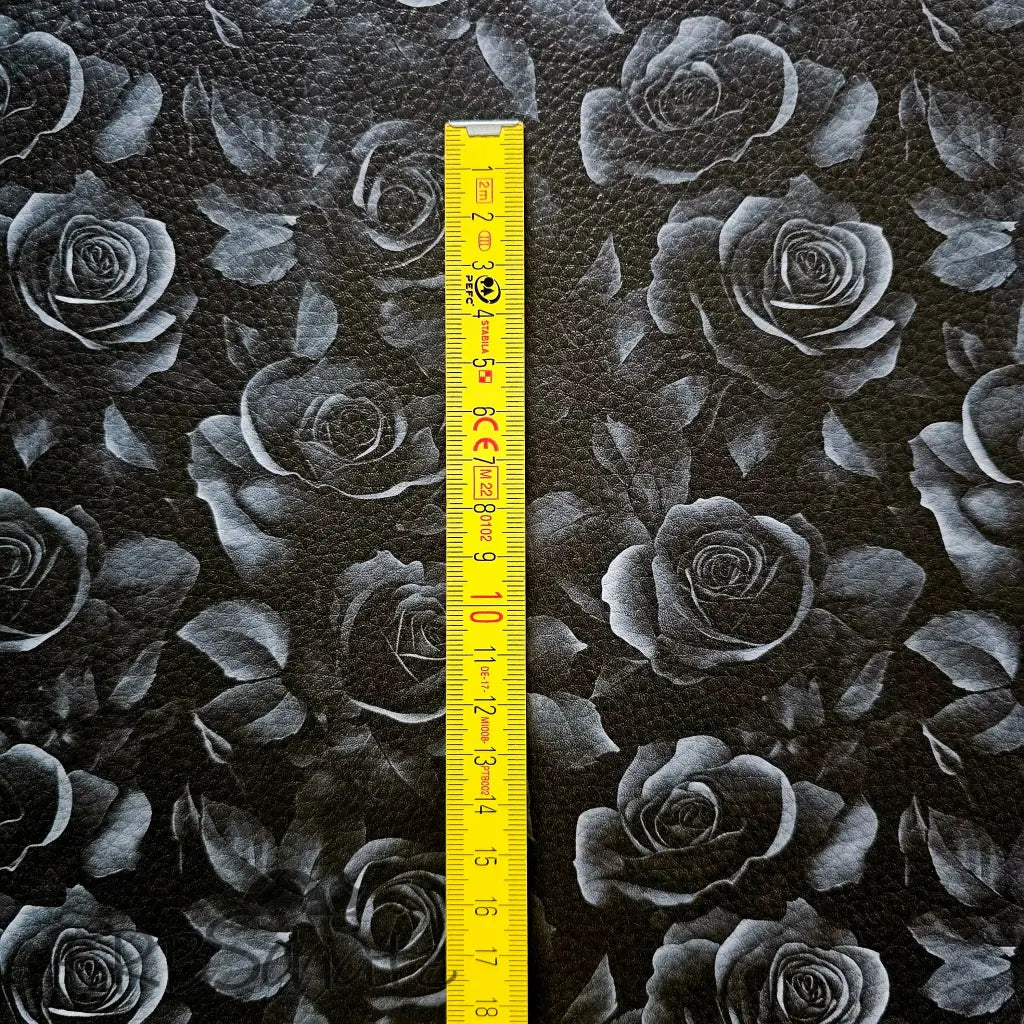 Kunstleder Dark Roses 50 x 140 cm - KL50
