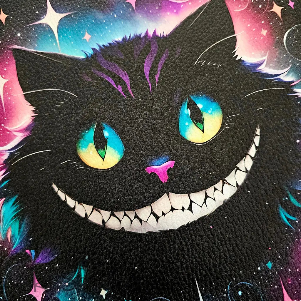 Kunstleder Panel Black Grincat 25x 25cm - Black Grincat 25