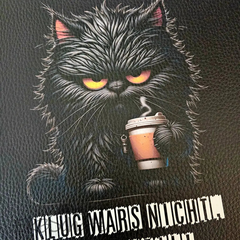 Kunstleder Panel Coffee Cat | 15 x 15cm - P15