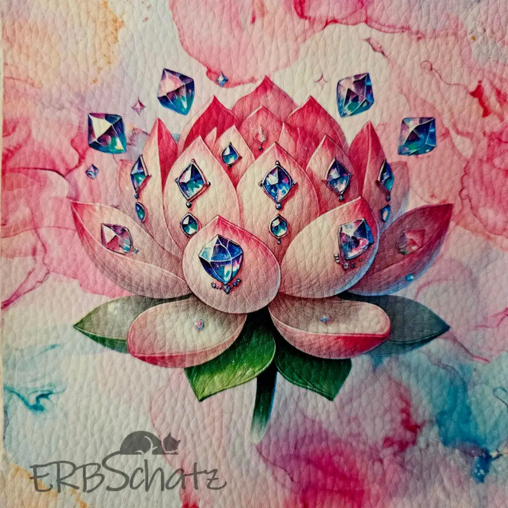Kunstleder Panele Gems & Flowers 15x 15cm P15