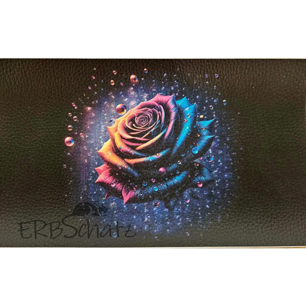 Kunstleder Panele Rose Collection - Dark Intense / 25x15cm