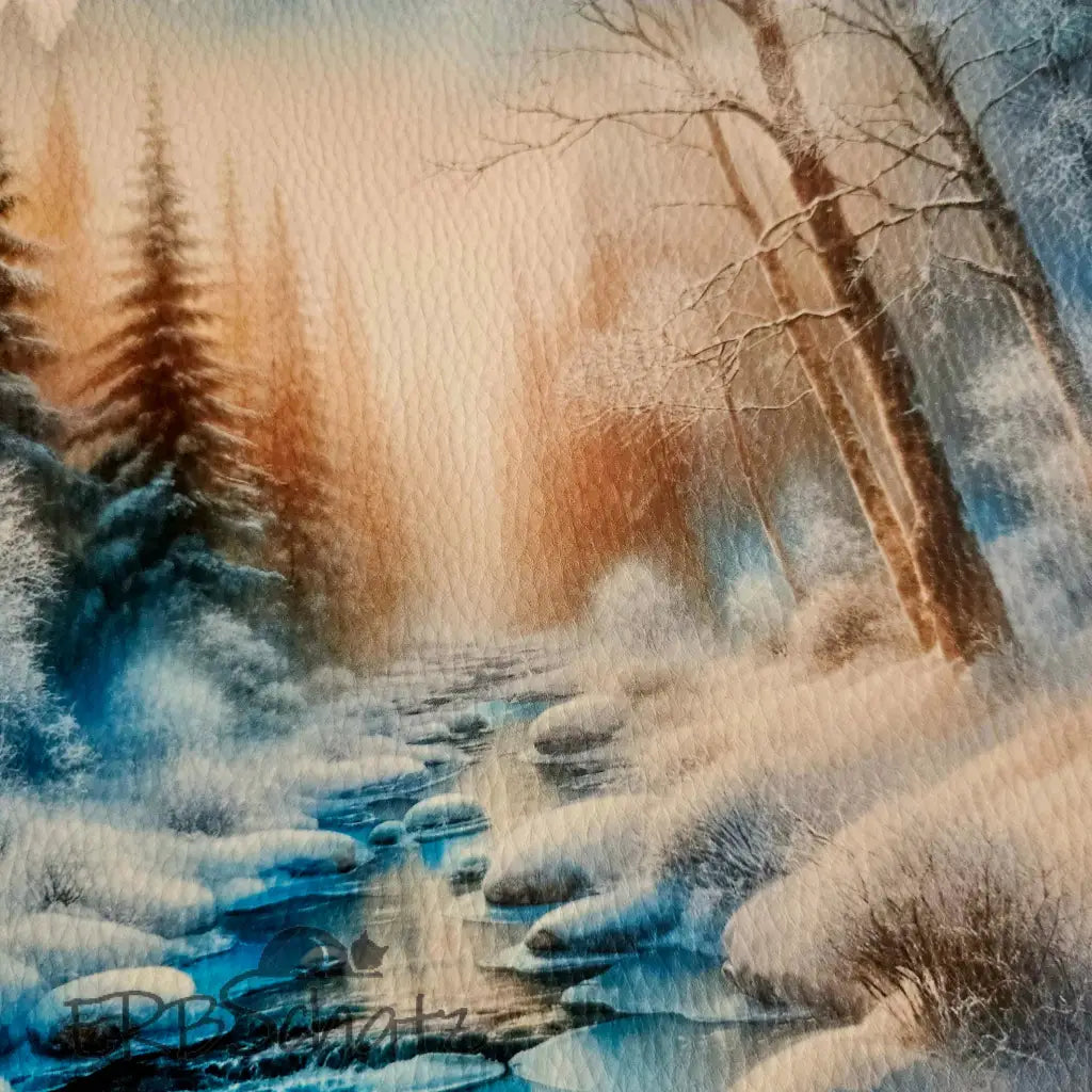 Kunstleder Panele Winterforest Collection | 25x 25cm - P25