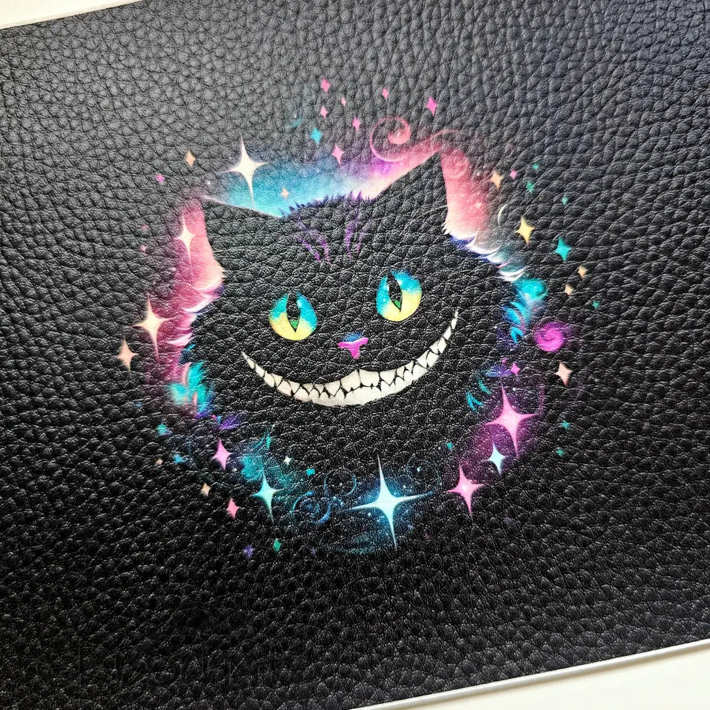 Kunstleder Portemonnaie Panel Black Grincat 25x 15cm TP