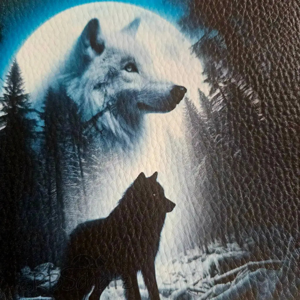 Kunstleder Portemonnaie Panel Wonderful Wolf | 25x 15cm - PP