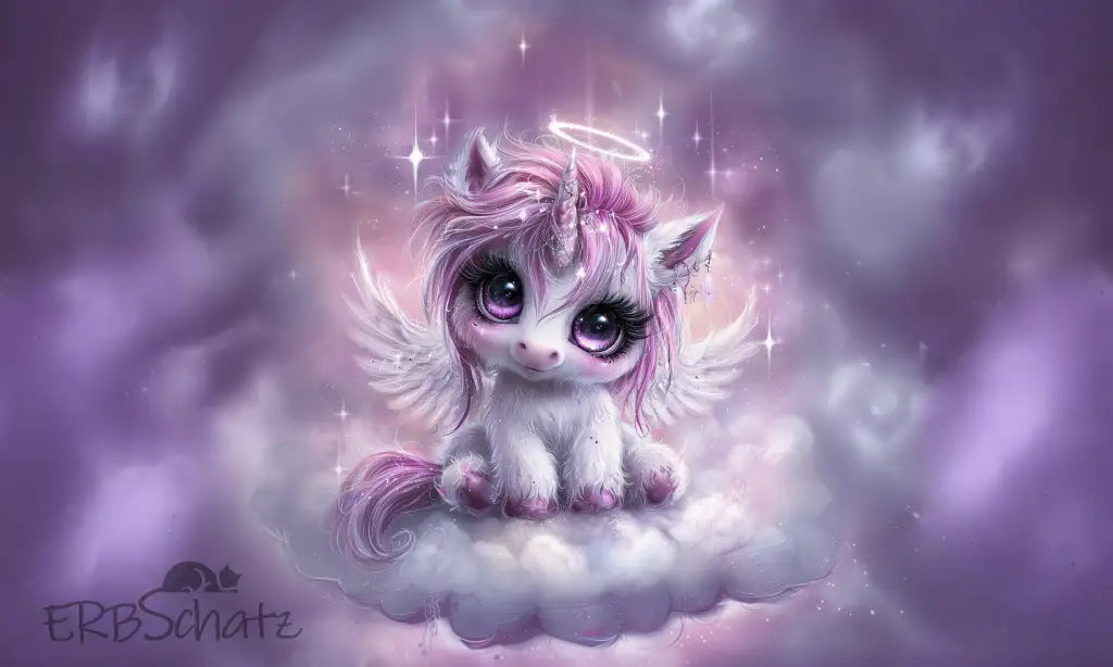 Kunstleder Portemonnaie Panele Angel Unicorn | 25 x 15cm