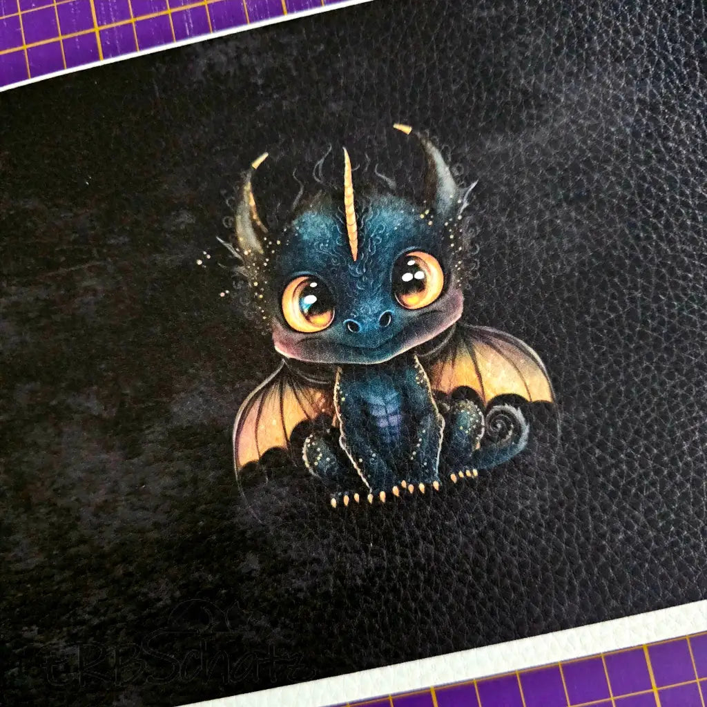 Kunstleder Portemonnaie Panele Cute Dragons | 25 x 15cm - PP