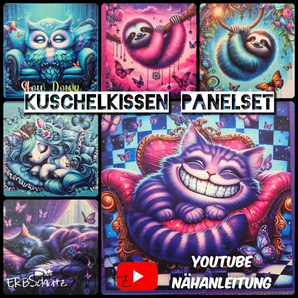 Kuschelkissen Panelset | 50x50 cm Kissenbezug - Kissen