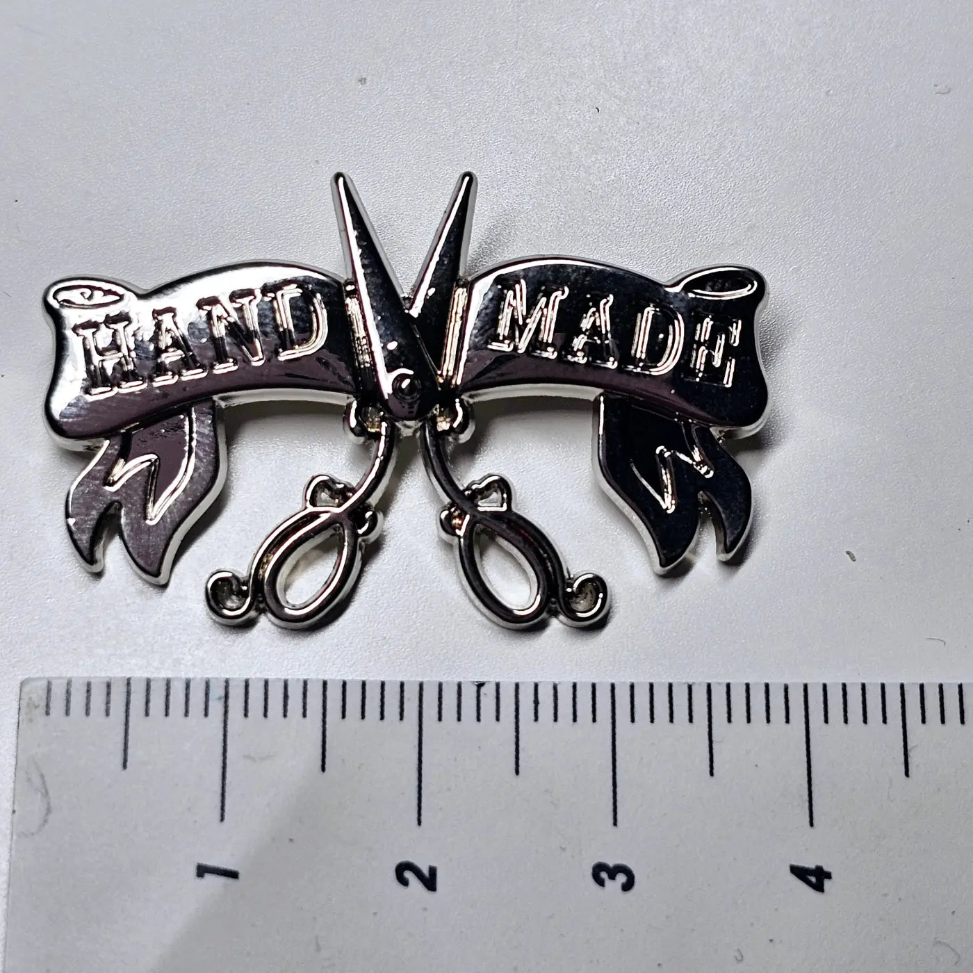 Metall Label ’Handmade Retrodesign’ - Farbauswahl Rainbow