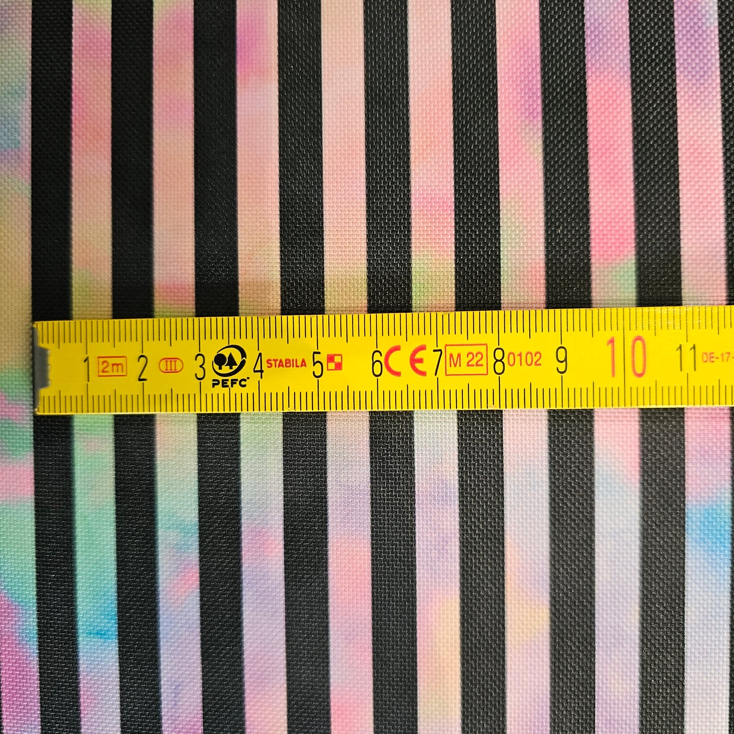 Wasserabweisender Canvas/Oxford, Rainbow Vintage Stripes