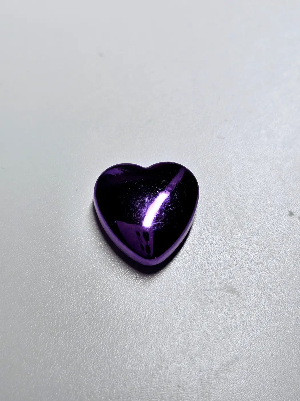 Schraubnieten Herz 10mm Silber