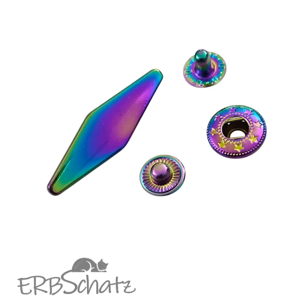 Taschenverschlüsse Druckknopf Rautenform