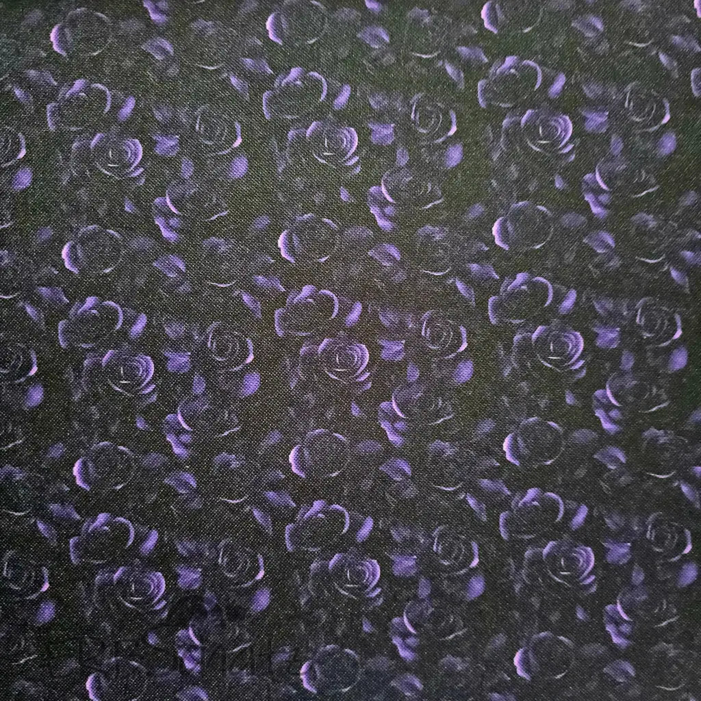 Wasserabweisender Canvas/Oxford Dark Roses | 0,5m