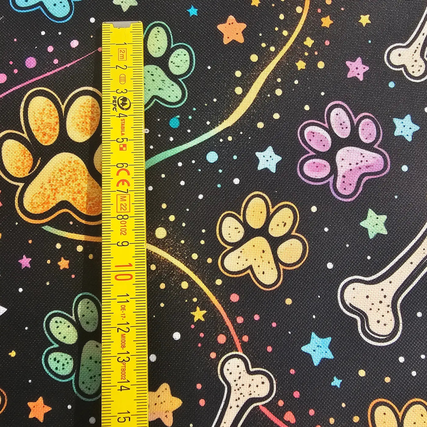 Wasserabweisender Canvas/Oxford | Dog Lover Yellow | 0,5m