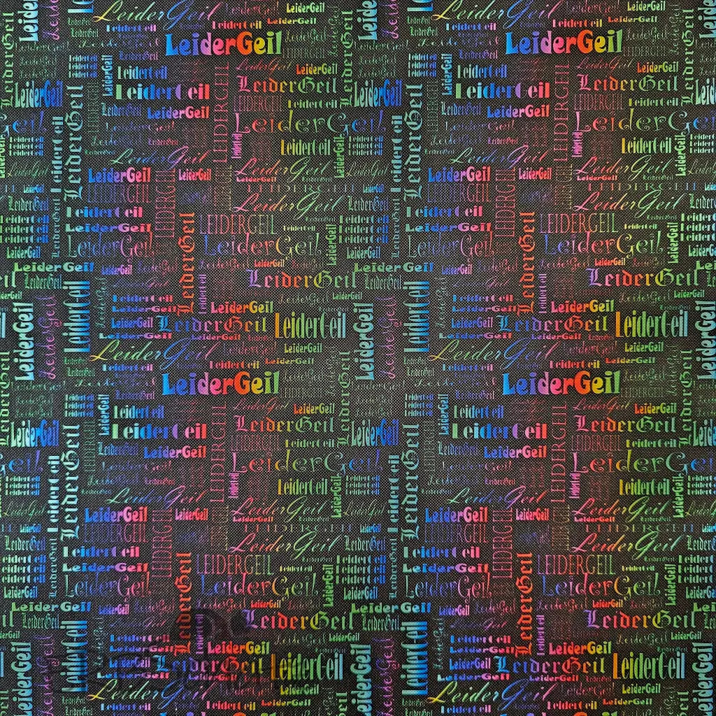 Wasserabweisender Canvas/Oxford LeiderGeil Wordcloud | 0,5m