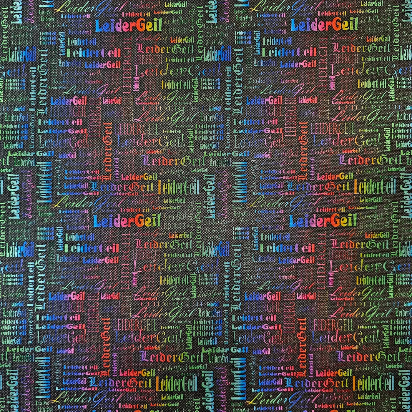 Wasserabweisender Canvas/Oxford LeiderGeil Wordcloud | 0,5m