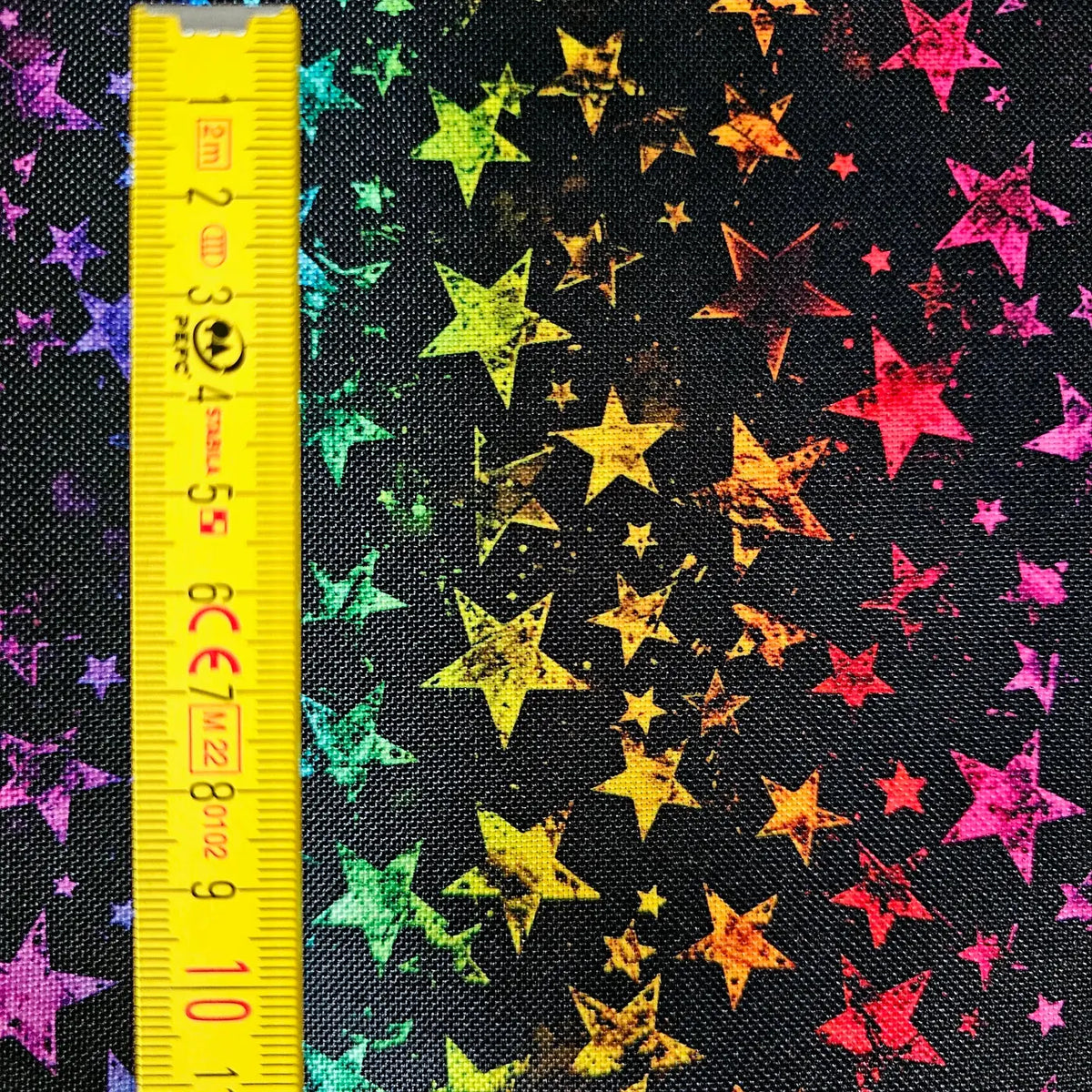 Wasserabweisender Canvas/Oxford Rainbow Stars | 0,5m