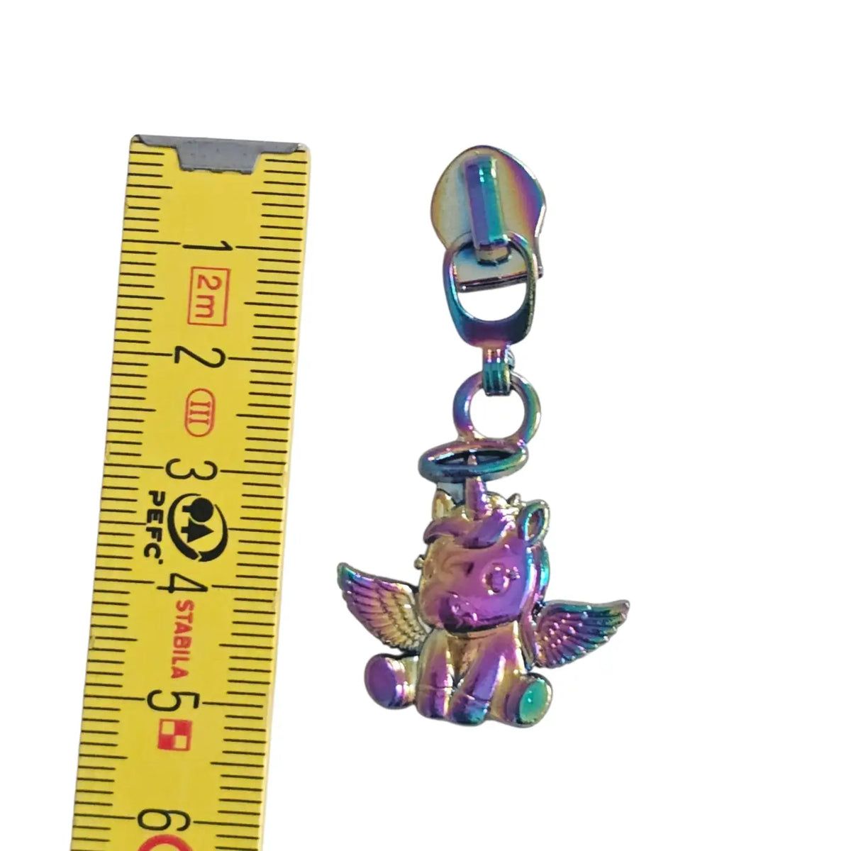 Zipper Angel Unicorn Rainbow - Reißverschluss Schieber Gr.5