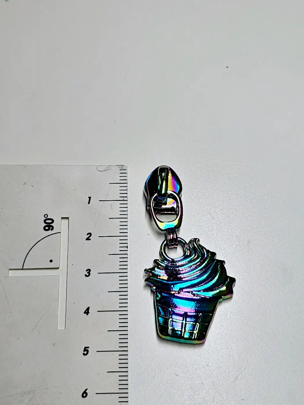 Zipper Cupcake Gold - Reißverschluss Schieber Gr.5