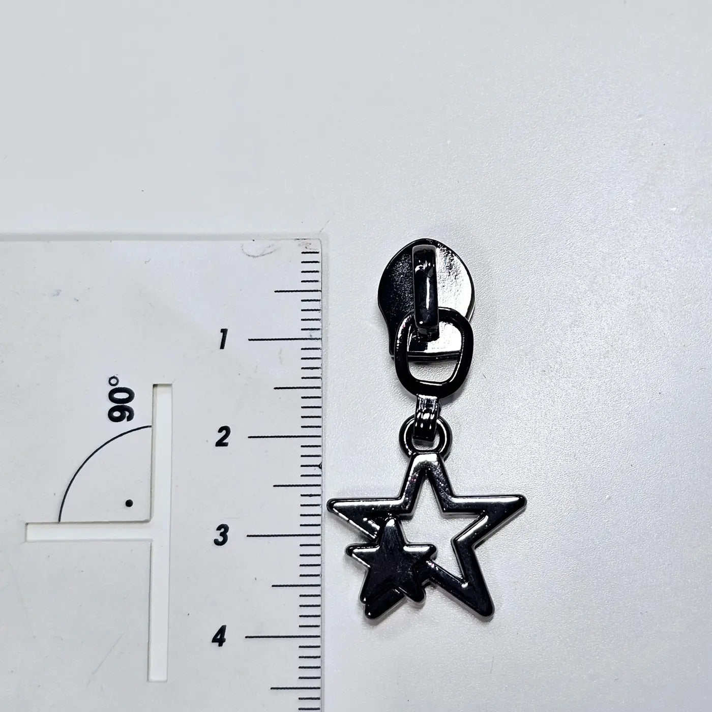 Zipper Doppelstern Bronze - Reißverschluss Schieber Gr.5