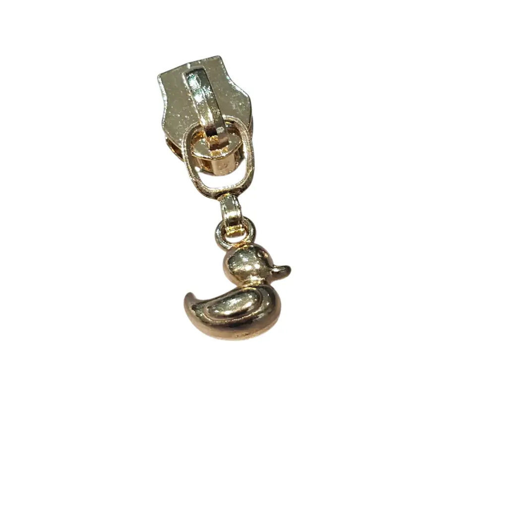 Zipper Ducky Silber - Reißverschluss Schieber Gr.5