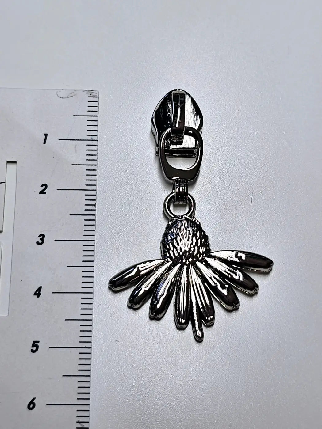 Zipper Echinacea Gold - Reißverschluss Schieber Gr.5