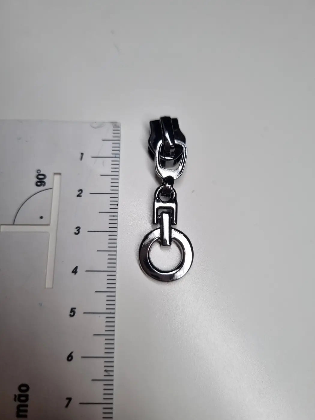 Zipper eleganter Kreisanhänger Gold - Reißverschluss