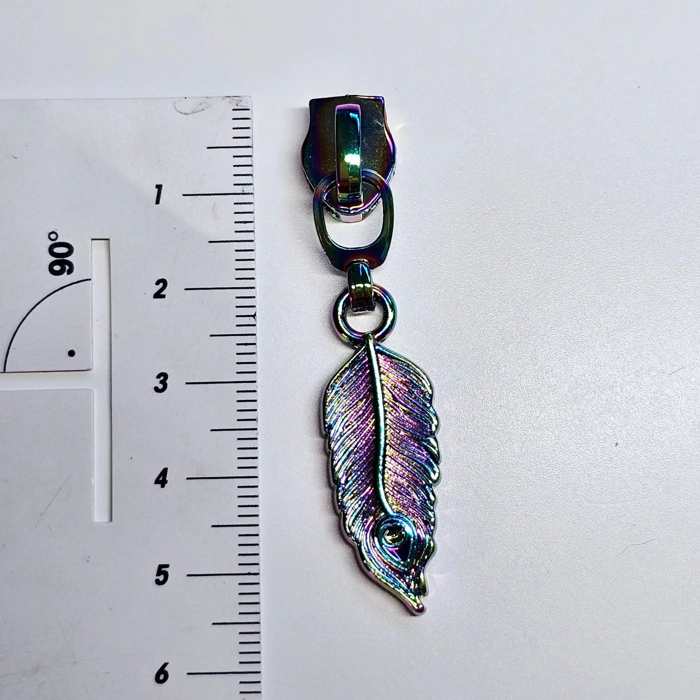 Zipper Feder Rainbow - Reißverschluss Schieber Gr.5