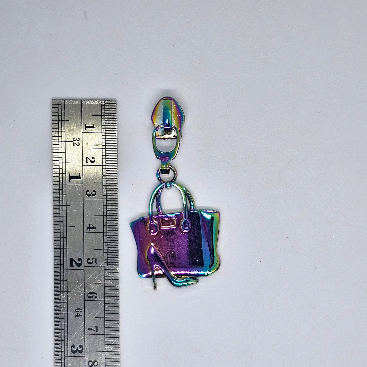 Zipper Handtasche Rainbow - Reißverschluss Schieber Gr.5