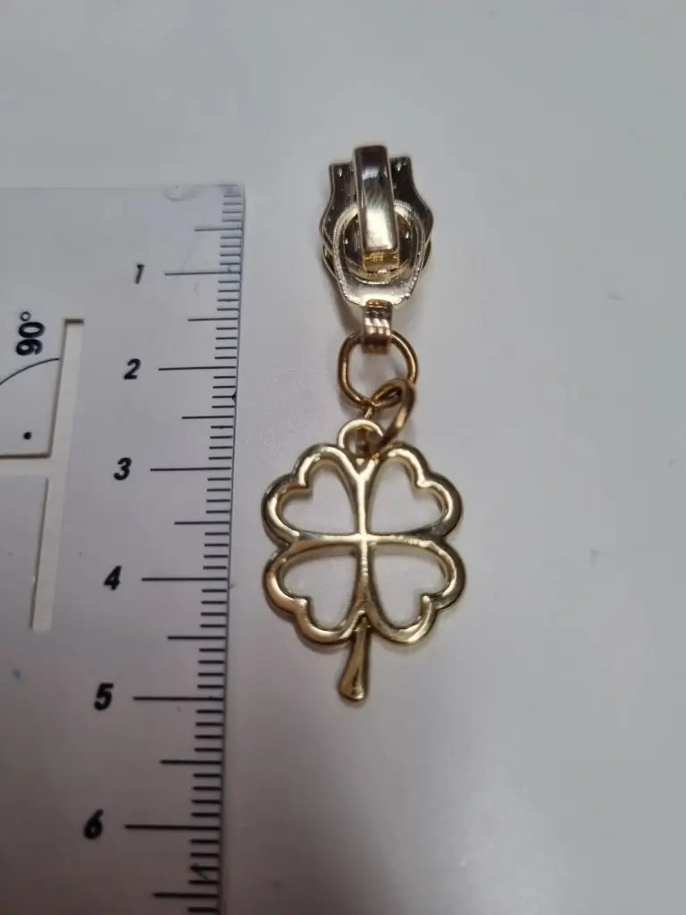 Zipper Kleeblatt Regenbogen - Reißverschluss Schieber Gr.5
