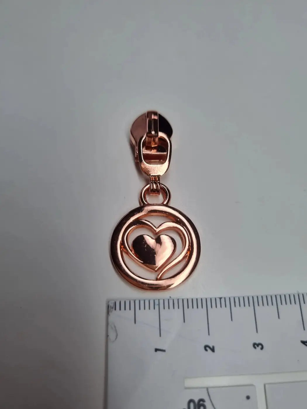 Zipper Lovely Heart Rainbow - Reißverschluss Schieber Gr.5